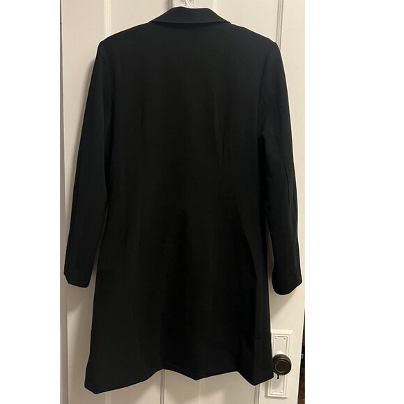 Women's longline black blazer size medium - Picture 2 of 4